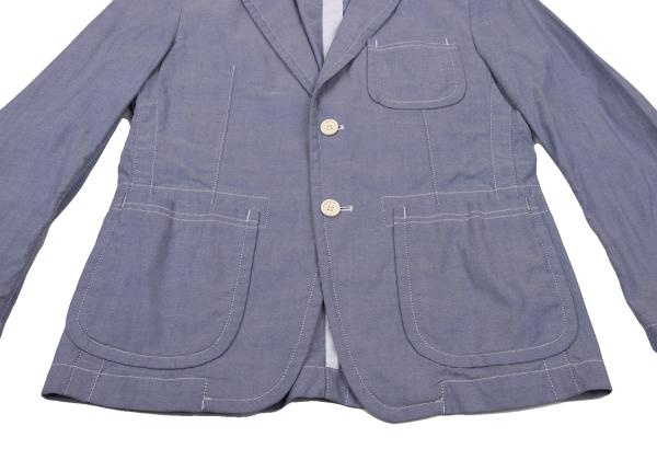 COMME des GARCONS HOMME Cotton Patch Jacket Blue Size XS
