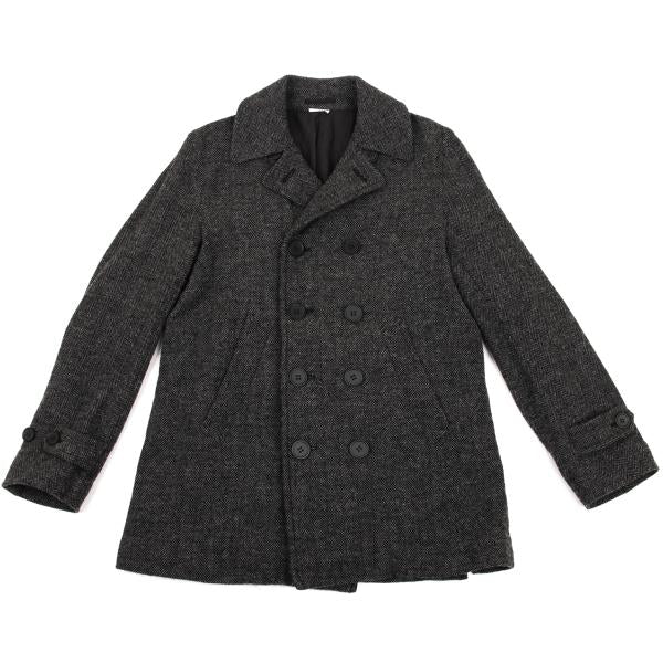 COMME des GARCONS HOMME DEUX Gray Wool Double Coat Size S