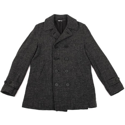 COMME des GARCONS HOMME DEUX Gray Wool Double Coat Size S