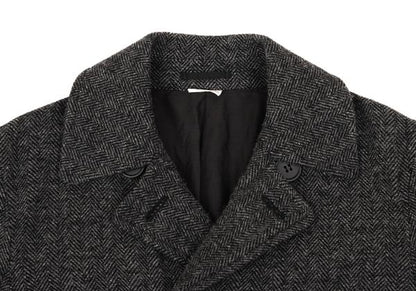 COMME des GARCONS HOMME DEUX Gray Wool Double Coat Size S