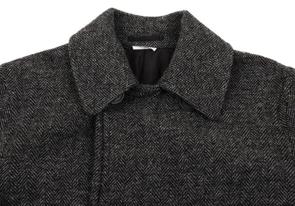 COMME des GARCONS HOMME DEUX Gray Wool Double Coat Size S