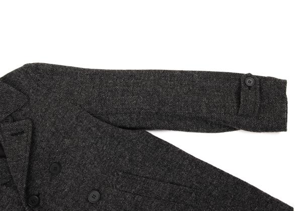 COMME des GARCONS HOMME DEUX Gray Wool Double Coat Size S
