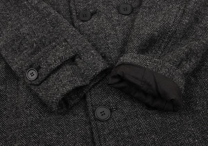 COMME des GARCONS HOMME DEUX Gray Wool Double Coat Size S