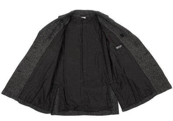 COMME des GARCONS HOMME DEUX Gray Wool Double Coat Size S