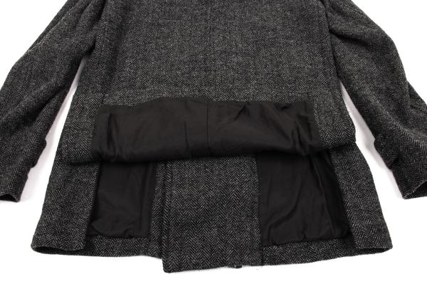 COMME des GARCONS HOMME DEUX Gray Wool Double Coat Size S