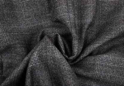 Theory Wool Cashmere Glen Check Jacket Gray Blue Size 36