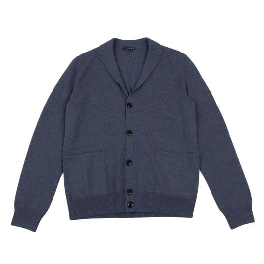 Theory Blue Wool Knit Jacket Size S