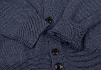Theory Blue Wool Knit Jacket Size S