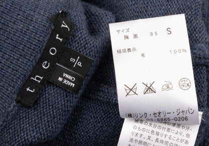 Theory Blue Wool Knit Jacket Size S