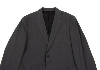 MARGARET HOWELL Cotton Linen Patch Jacket Gray Size M