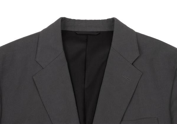 MARGARET HOWELL Cotton Linen Patch Jacket Gray Size M