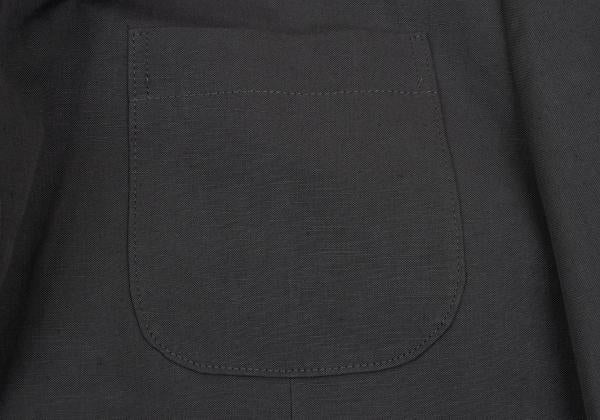 MARGARET HOWELL Cotton Linen Patch Jacket Gray Size M