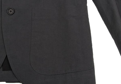 MARGARET HOWELL Cotton Linen Patch Jacket Gray Size M