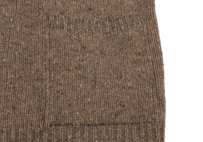 MARGARET HOWELL Wool Linen Blend Knit Jacket Brown Size M