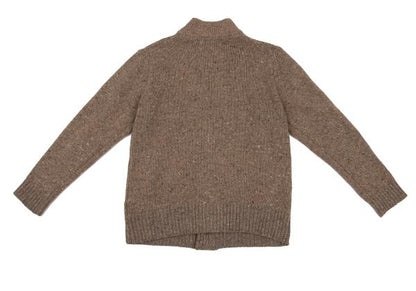 MARGARET HOWELL Wool Linen Blend Knit Jacket Brown Size M