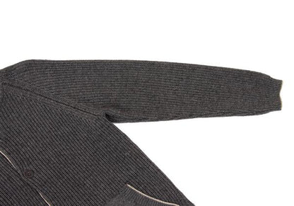 MARGARET HOWELL Wool Cotton Raglan Knit Jacket Gray Size M