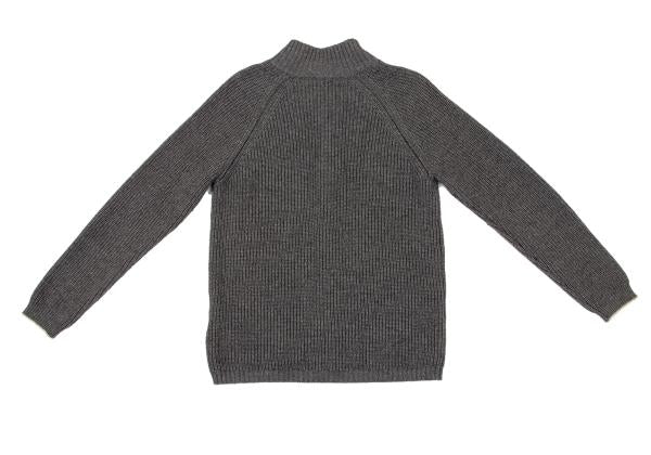 MARGARET HOWELL Wool Cotton Raglan Knit Jacket Gray Size M