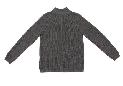 MARGARET HOWELL Wool Cotton Raglan Knit Jacket Gray Size M