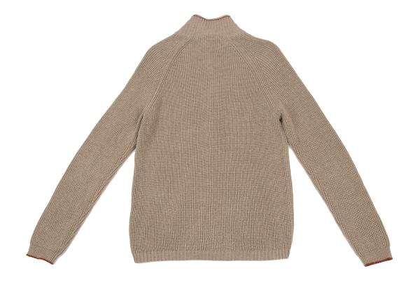 MARGARET HOWELL Cotton Wool Raglan Knit Jacket Beige Size M