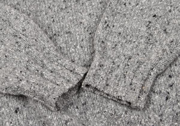 Papas+ Wool Blend Nep Turtleneck Sweater Gray Size M