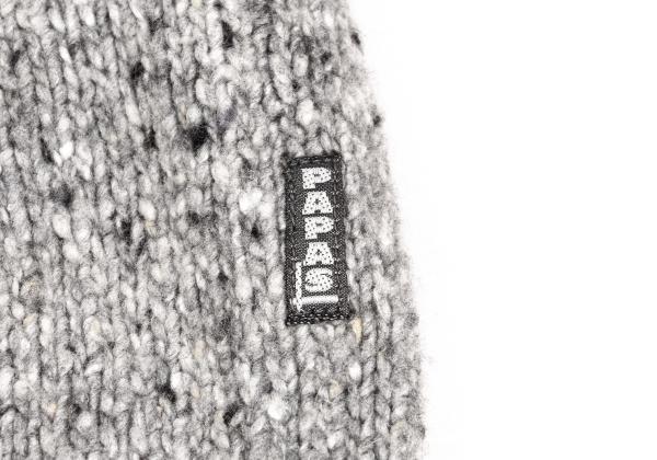 Papas+ Wool Blend Nep Turtleneck Sweater Gray Size M