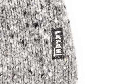 Papas+ Wool Blend Nep Turtleneck Sweater Gray Size M