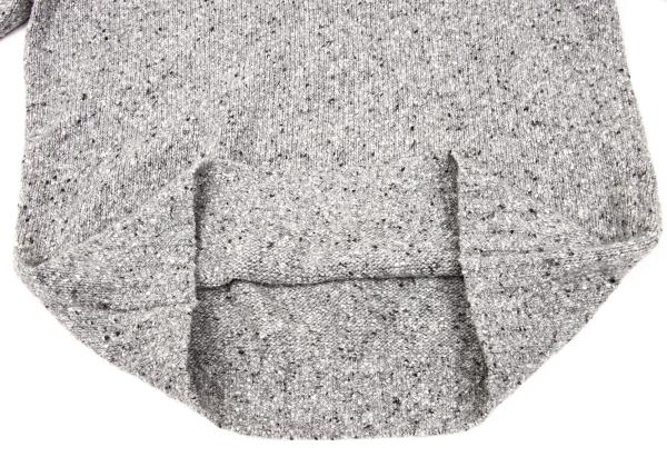 Papas+ Wool Blend Nep Turtleneck Sweater Gray Size M