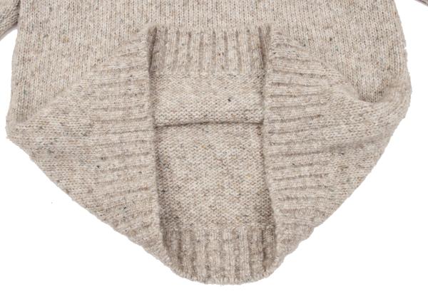 Papas Wool Blend Native Knit Sweater Beige Size S