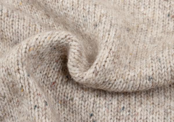 Papas Wool Blend Native Knit Sweater Beige Size S