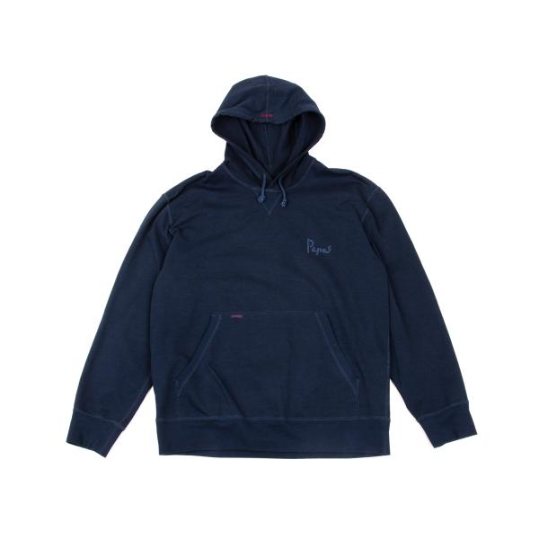 Papas Back Marlin Logo Print Cotton Hoodie Navy Size 48M