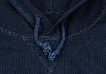Papas Back Marlin Logo Print Cotton Hoodie Navy Size 48M