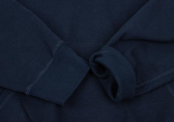 Papas Back Marlin Logo Print Cotton Hoodie Navy Size 48M