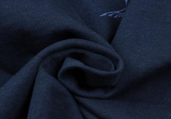 Papas Back Marlin Logo Print Cotton Hoodie Navy Size 48M