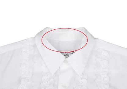 robe de chambre COMME des GARCONS Lace Sleeve Shirt Size M