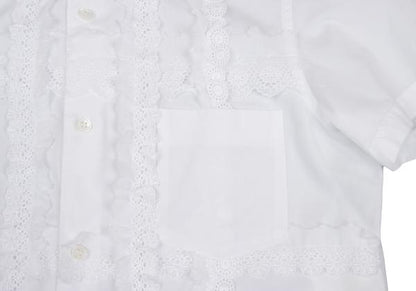 robe de chambre COMME des GARCONS Lace Sleeve Shirt Size M