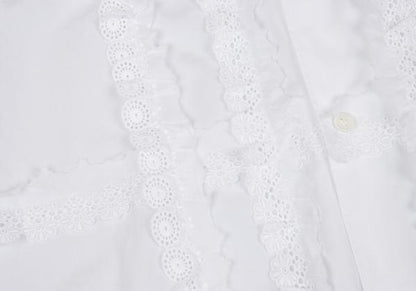 robe de chambre COMME des GARCONS Lace Sleeve Shirt Size M