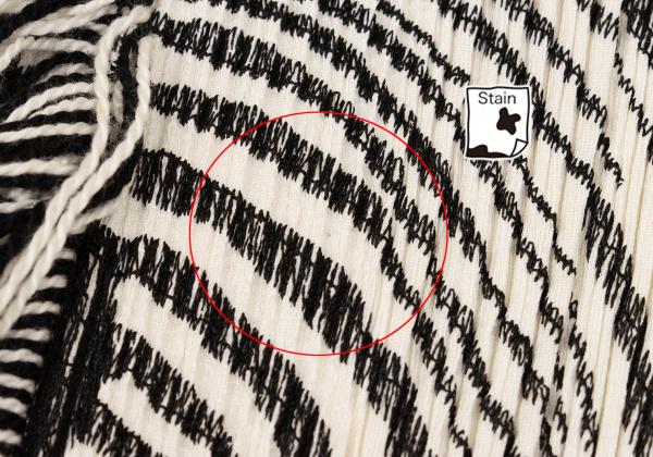 PLEATS PLEASE Pleats Zebra Patch T-Shirt Cream Size 3