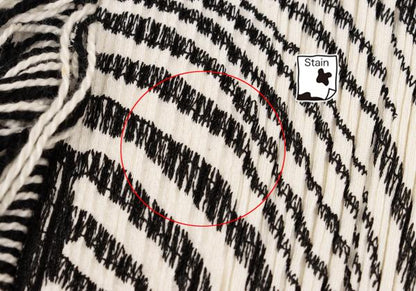 PLEATS PLEASE Pleats Zebra Patch T-Shirt Cream Size 3