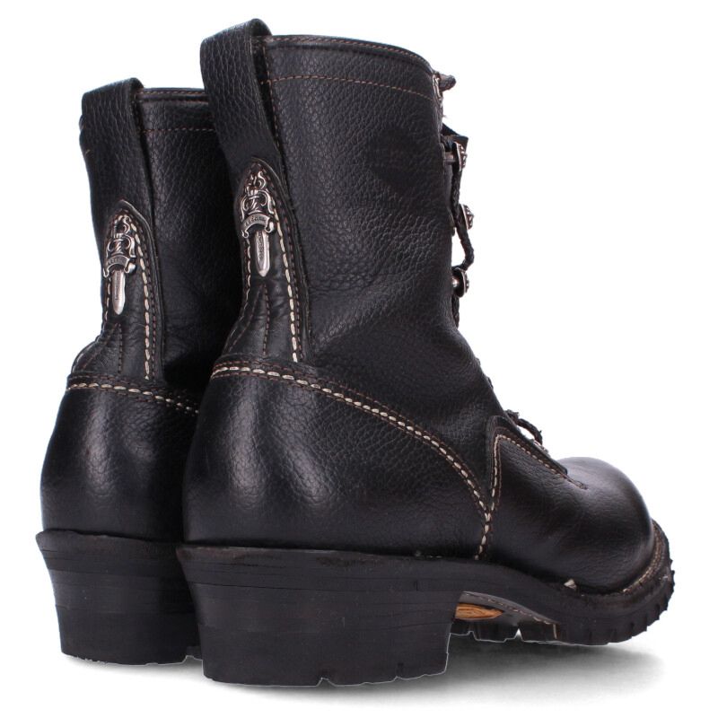 Chrome Hearts Jobmaster Leather Blade Lace-up Boot Size 9.5