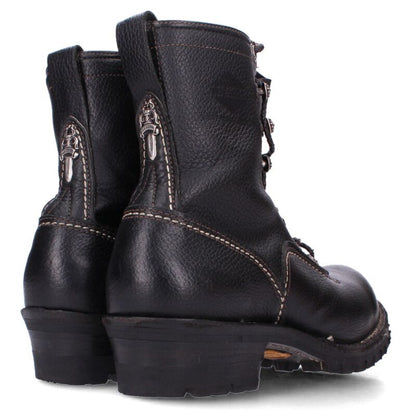 Chrome Hearts Jobmaster Leather Blade Lace-up Boot Size 9.5