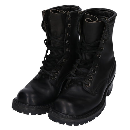 Chrome Hearts Leather Blade Lace-up Boot Multi Size 7.5
