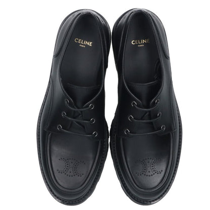 CELINE 25AW Margaret Derby 35 Leather Boots Black Size 8.5