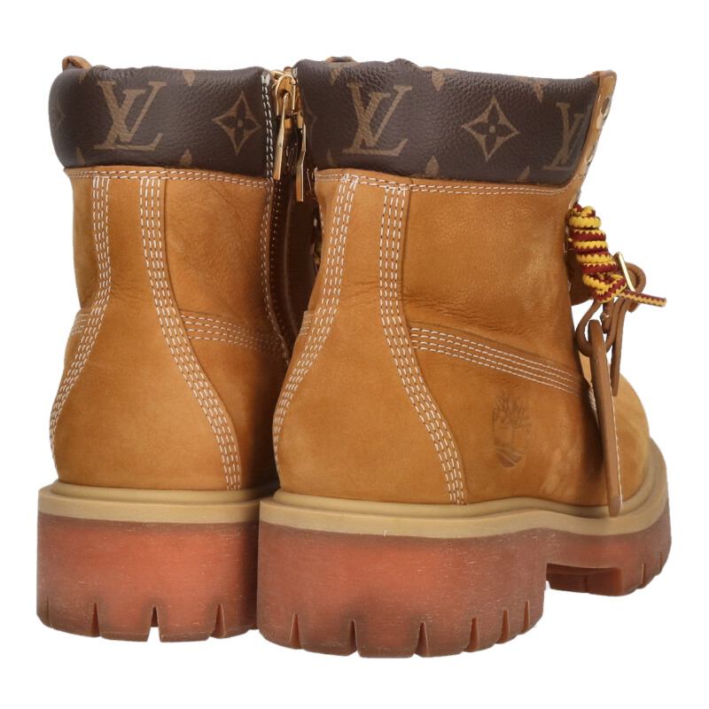 LOUISVUITTON x Timberland Monogram Ankle Boot Beige Size 7