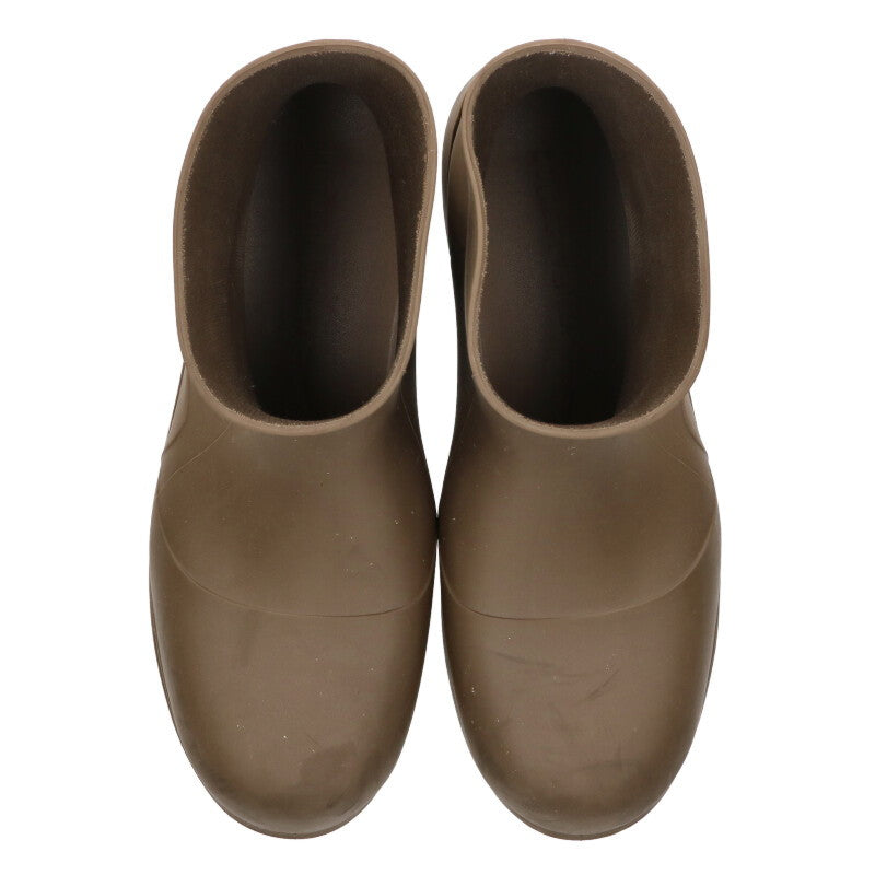 BOTTEGA VENETA Puddle Rubber Boots Brown Size 8.5