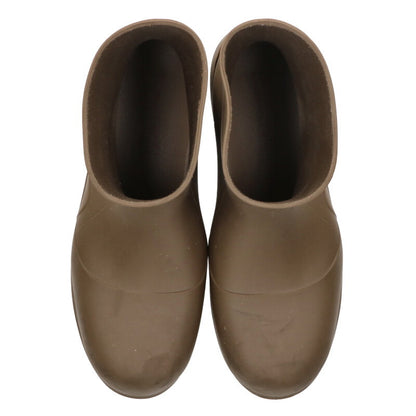 BOTTEGA VENETA Puddle Rubber Boots Brown Size 8.5