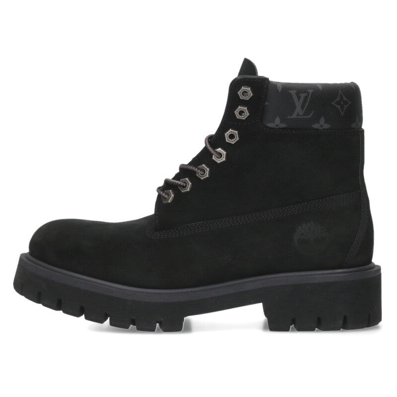LOUISVUITTON x Timberland Monogram Ankle Boot Black Size 12