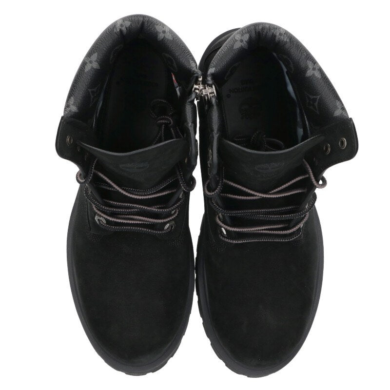 LOUISVUITTON x Timberland Monogram Ankle Boot Black Size 12