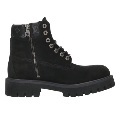 LOUISVUITTON x Timberland Monogram Ankle Boot Black Size 12