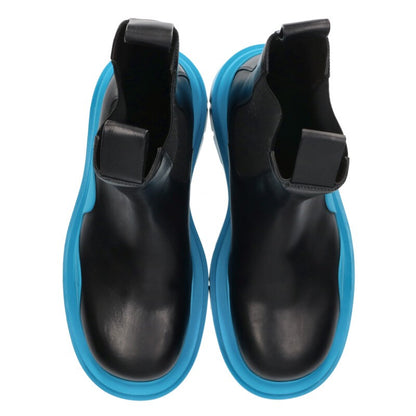 BOTTEGA VENETA TIRE BOOTS Leather Black/Blue Size 11