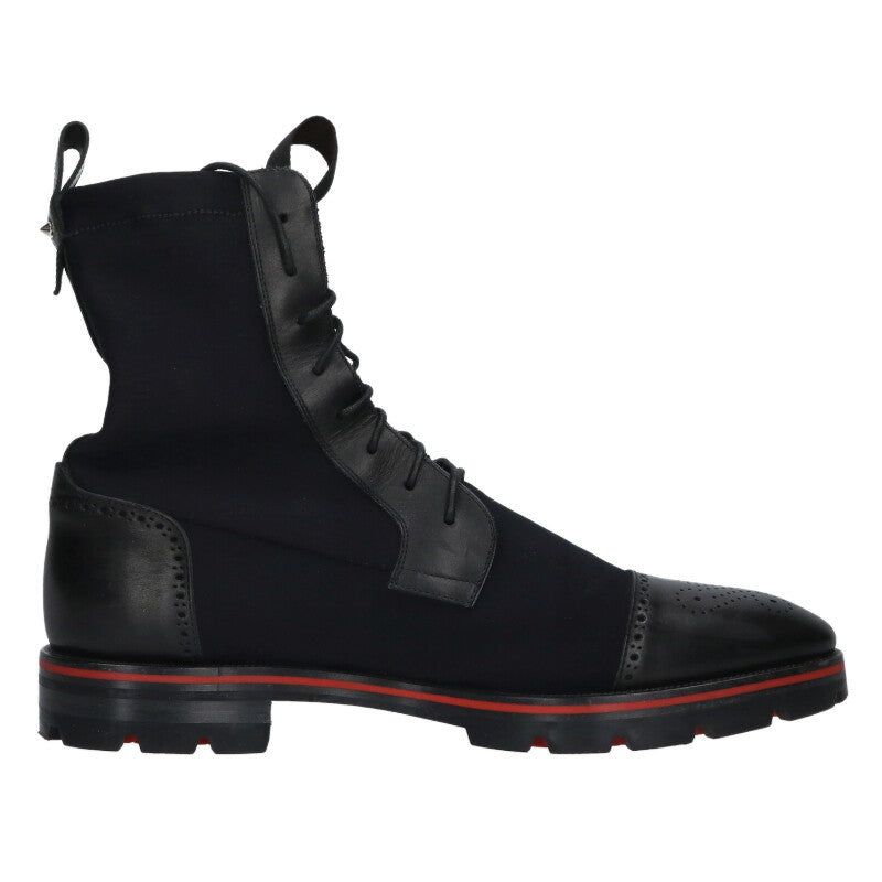 Christian Louboutin Sockroc Lace Up Boots Black Size 10.5